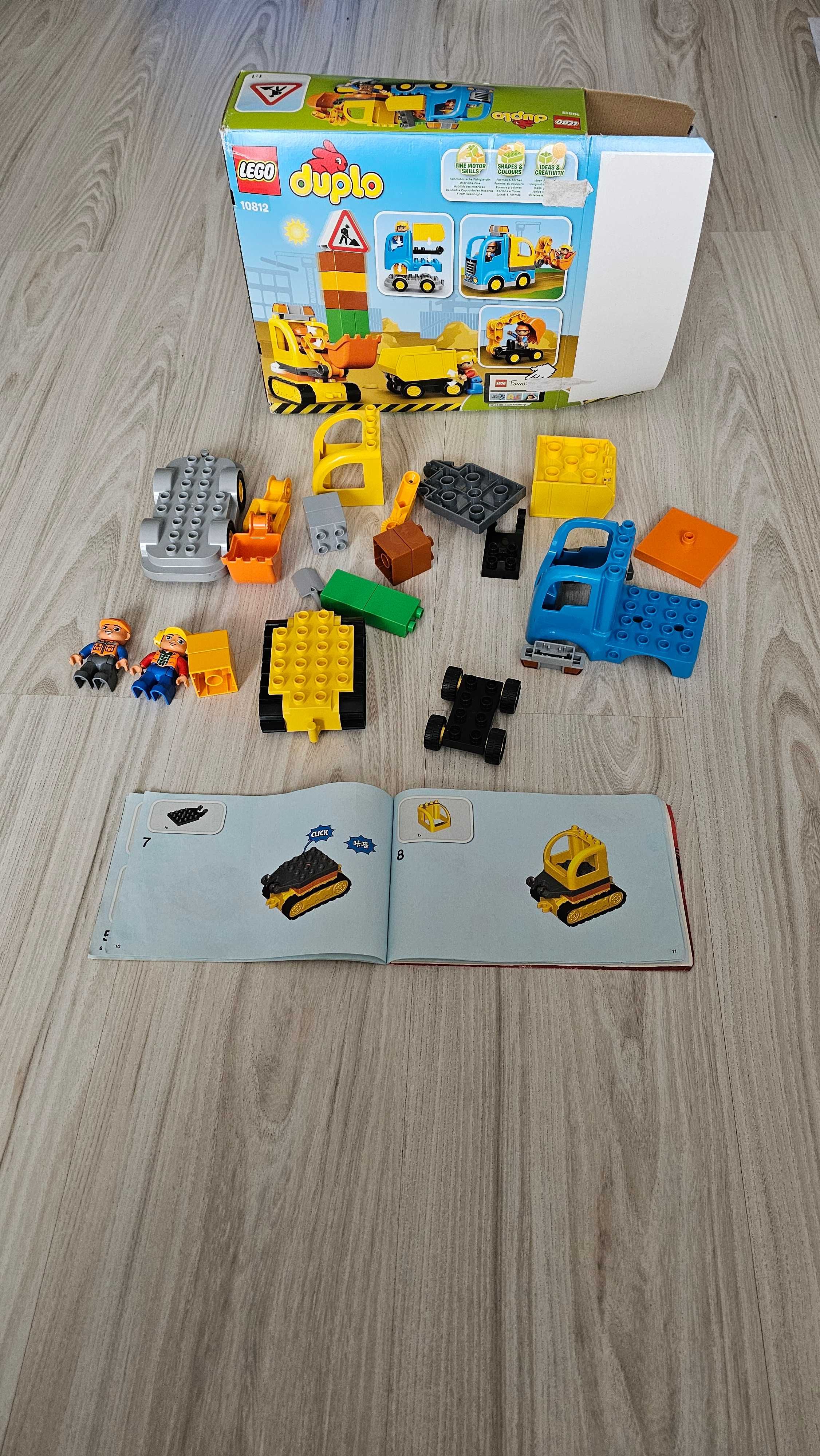 LEGO DUPLO 10812 Ciężarówka wywrotka koparka gąsienicowa