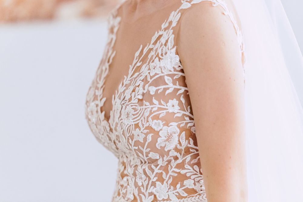 Suknia ślubna 36 38 boho rustykalny etola welon ecru