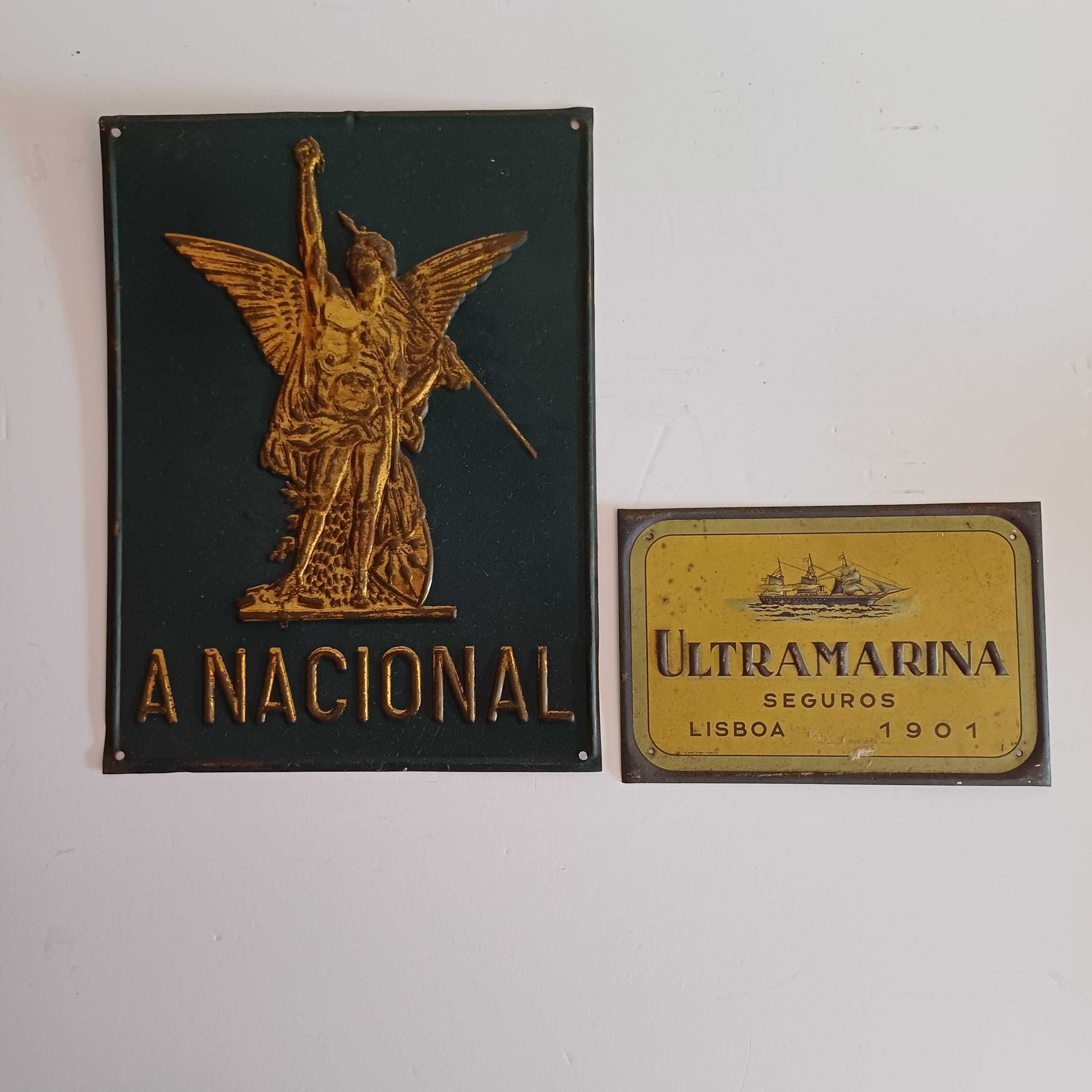 Placas/chapas publicitárias