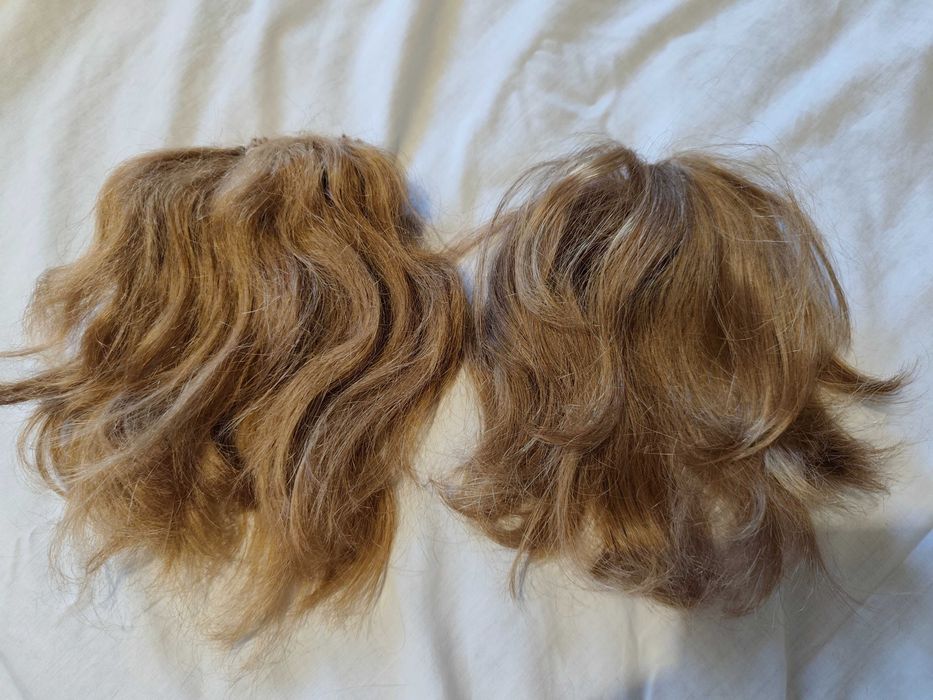 Натуральне волосся шиньон русий блонд натуральные волосы русые светлые