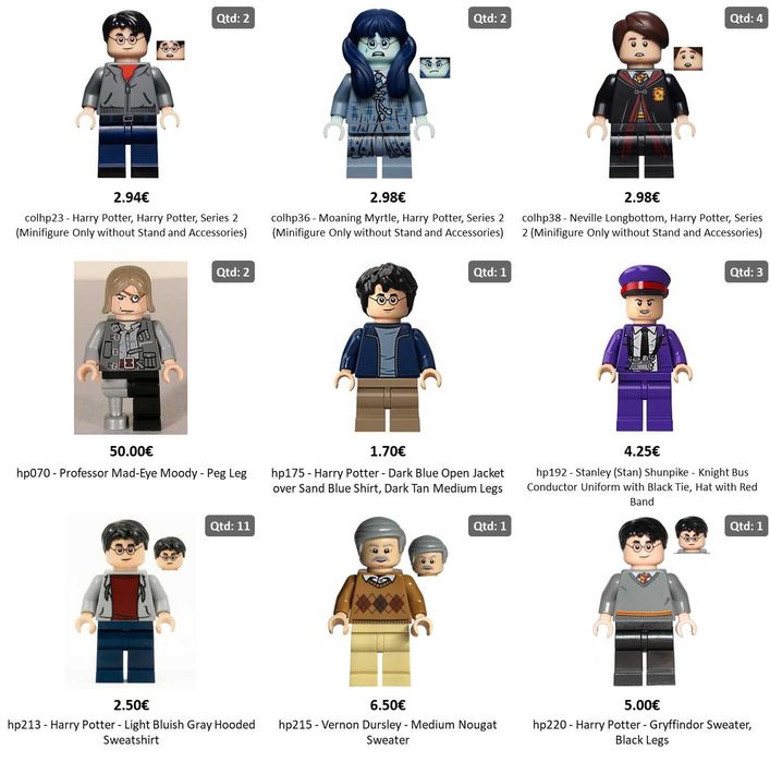 Minifiguras Lego Harry Potter