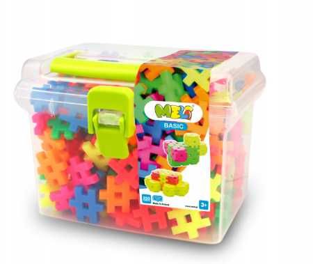 Klocki meli 50090 BASIC NEON TRAVEL BOX 250 elementów
