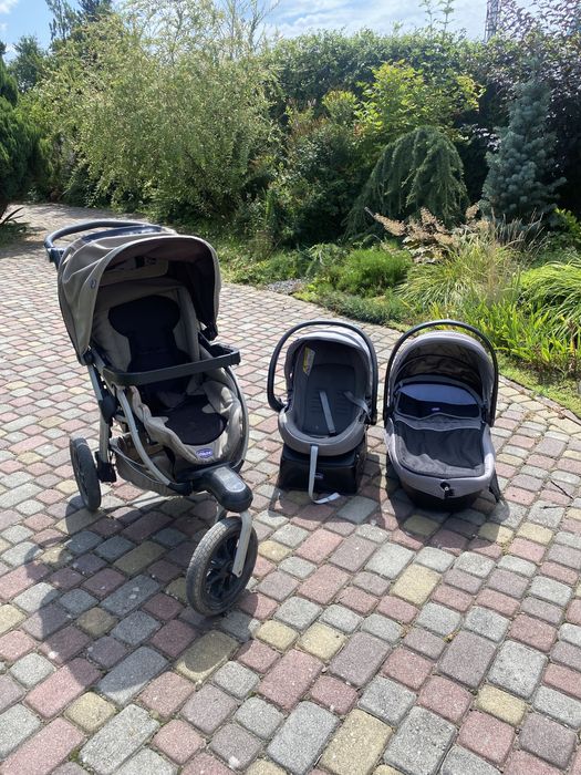 Коляска Chicco trio active 3 в 1 повний комплект