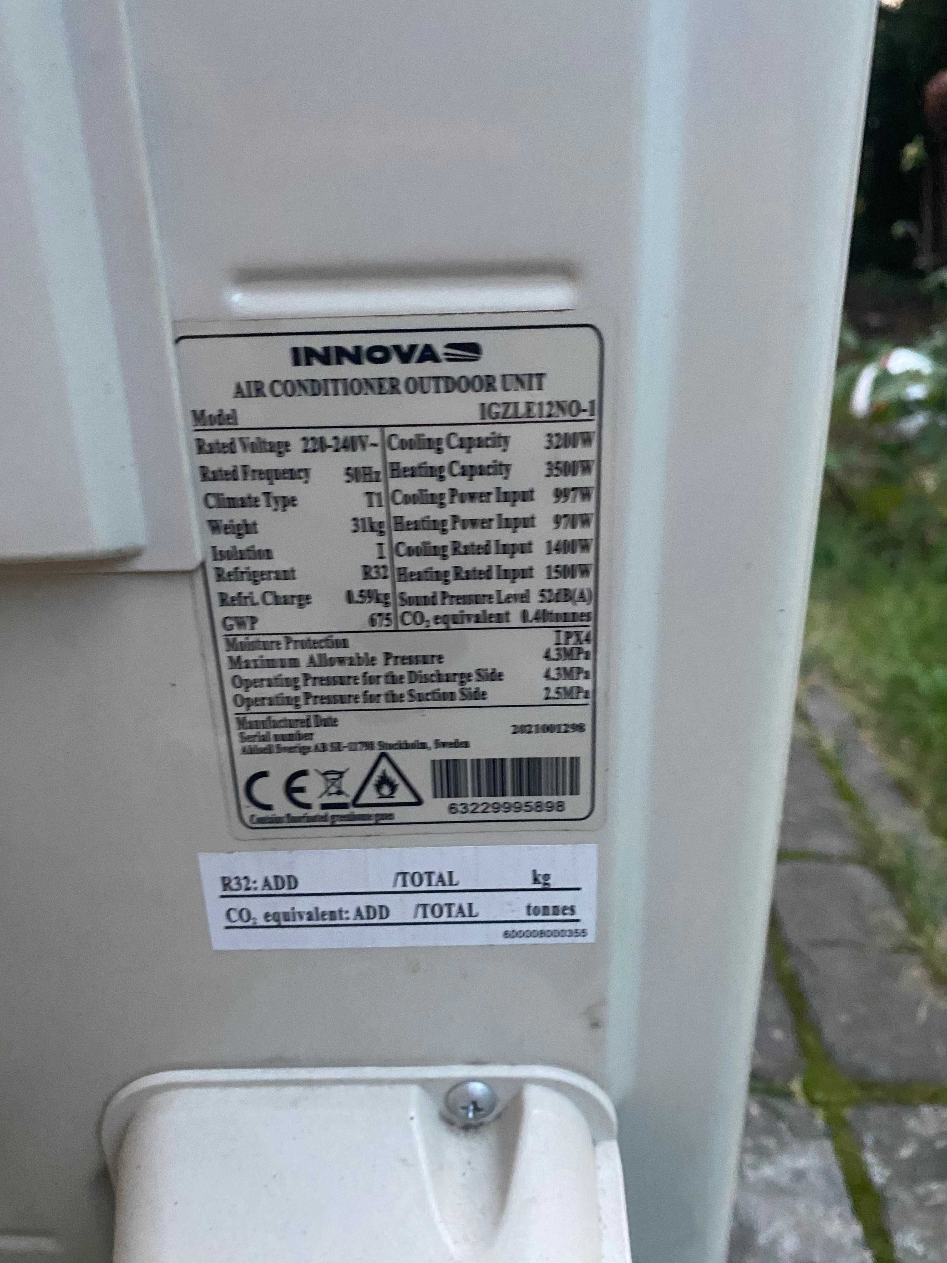 Klimatyzacja klimatyzator ścienny Innova Racker R32 3,2kW 2021r. 3.2kW