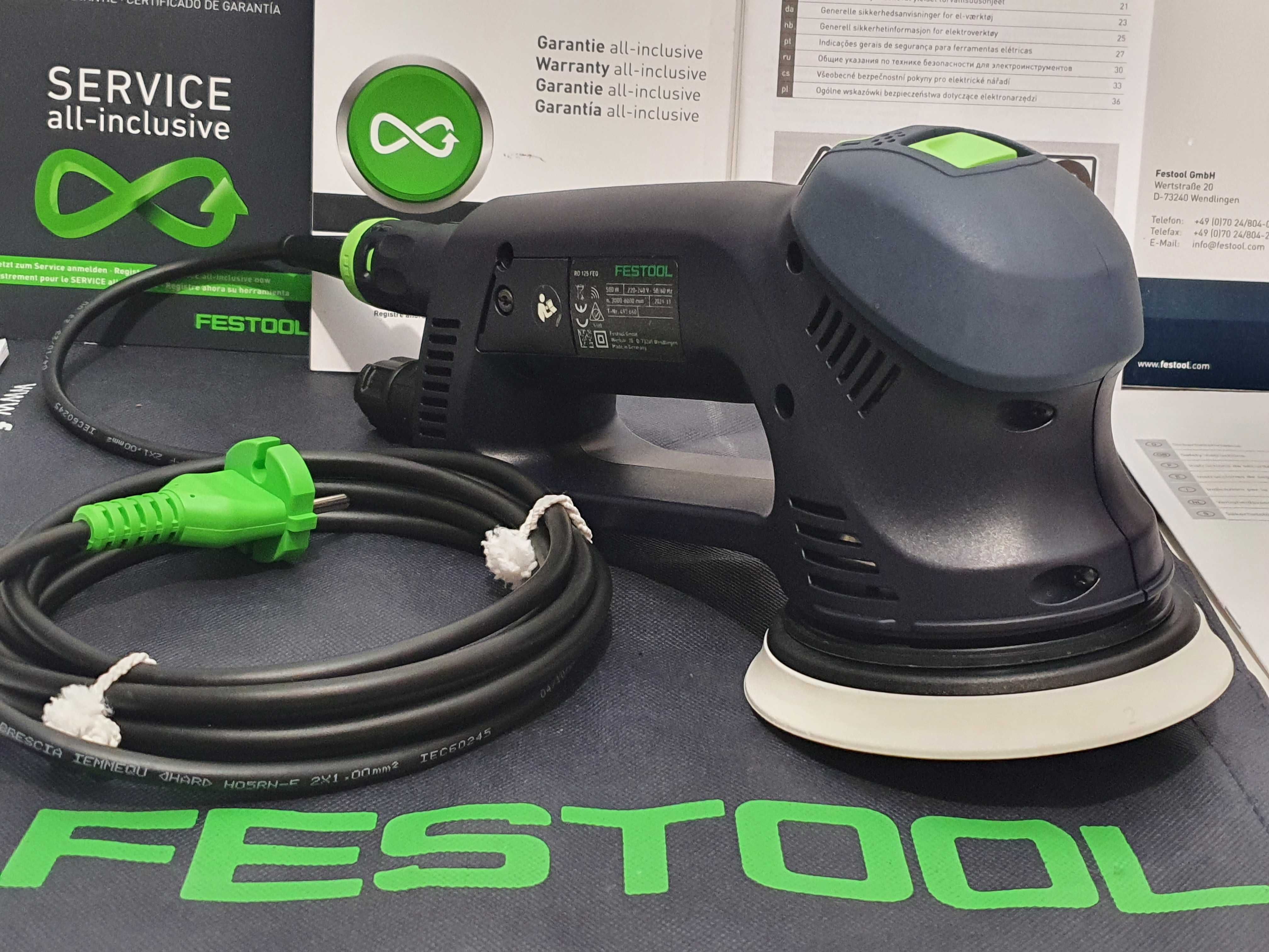 FESTOOL RO 125 FEQ szlifierka mimośrodowa 125mm dysk nowa Germany