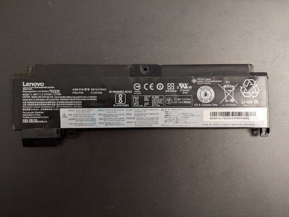 Аккумуляторная батарея 01av406 Lenovo T460S читать