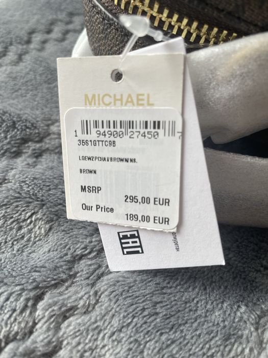ORYGINALNA torebka Michael Kors crossbody chain brown monogram