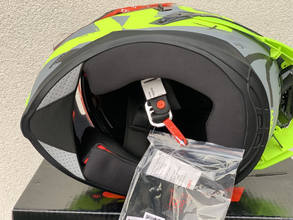 Kask motocyklowy Lazer rafale Evo SR Street fluo, Matt, Poliweglan!