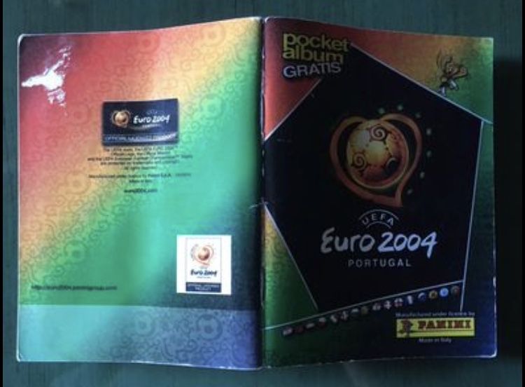Caderneta futebol euro 2004