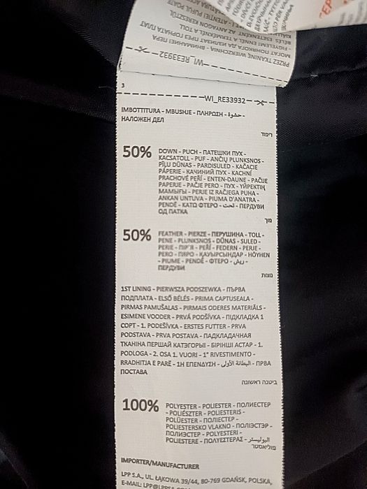 Plaszcz Reserved 152 zimowy