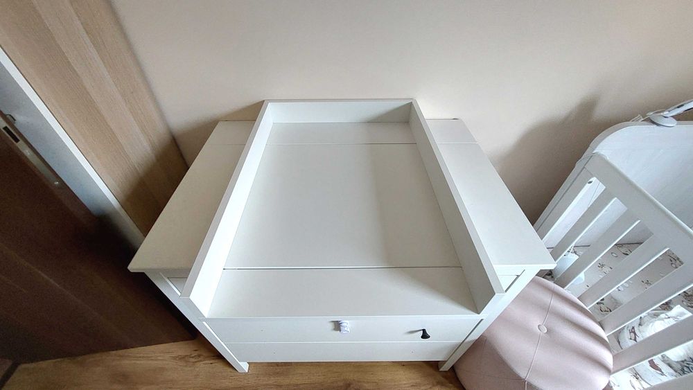 Nakładka na komodę do przewijaka biała z blendą