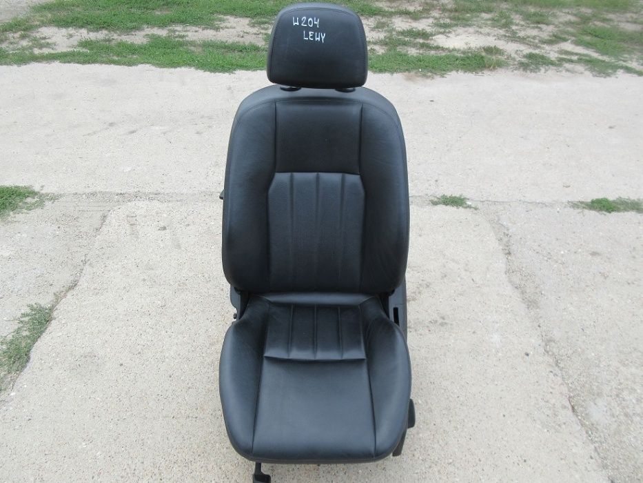 mercedes W204 ELEGANCE fotel kierowcy czarna skóra