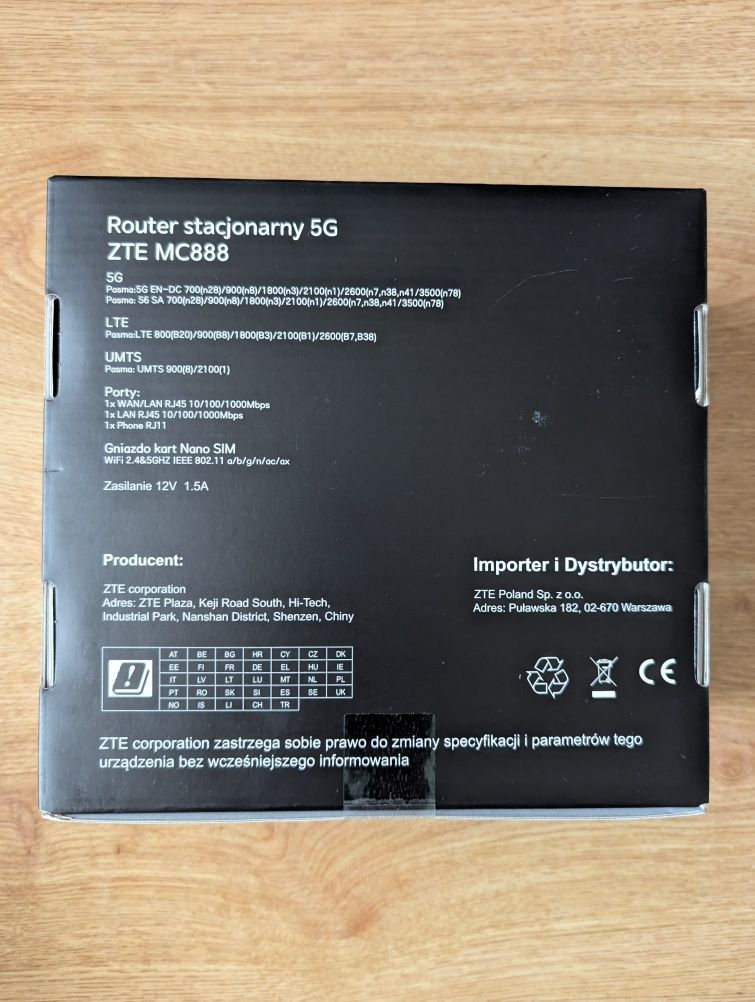 Router ZTE MC888 5G (Wi-Fi 6, Nano SIM)