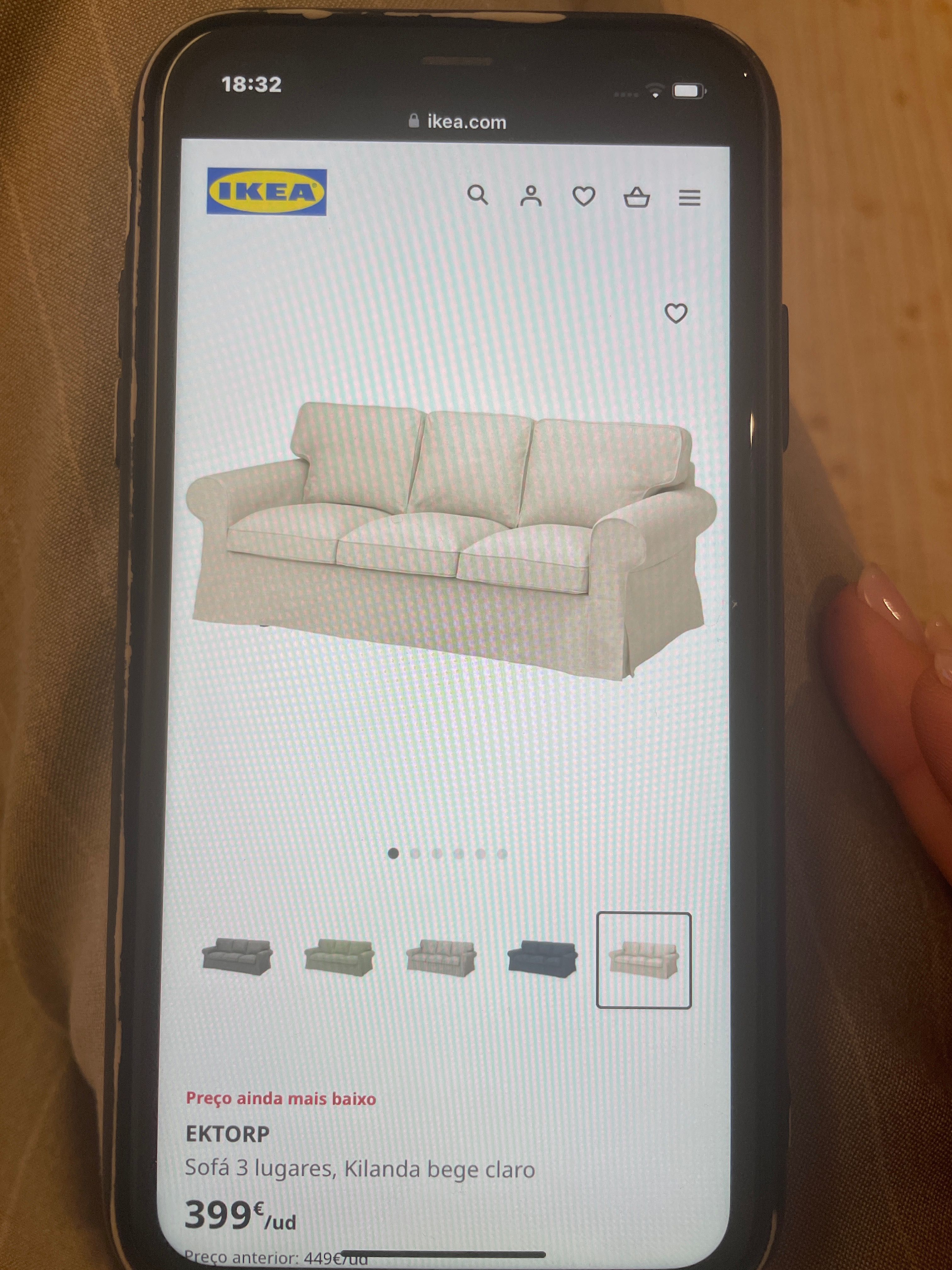 Sofá Ikea 3 lugares