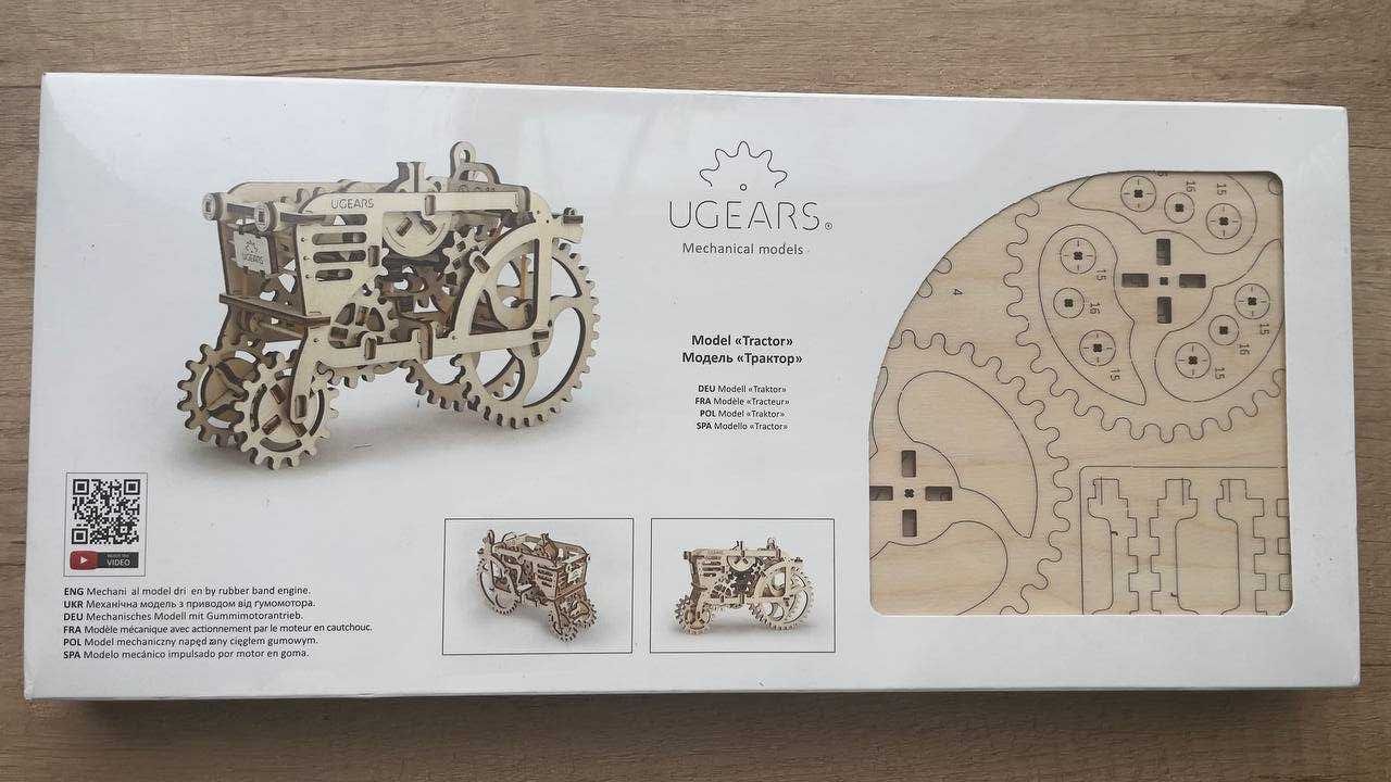 3D пазл механічний UGEARS Трактор