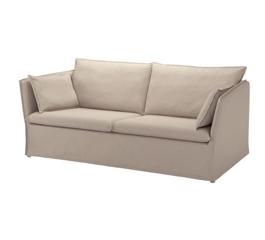 IKEA Pokrycie sofy 2 osobowej BACKSÄLEN, Katorp naturalny 204.972.35