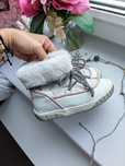 Buty na zimę białe Śniegowce 27 Twisty ocieplane botki z futerkiem