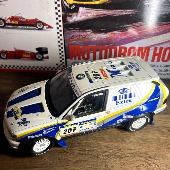Bmw X5 E53 Rally X-Raid Dakar skala 1:18 Solido H.Magne L.Alphard