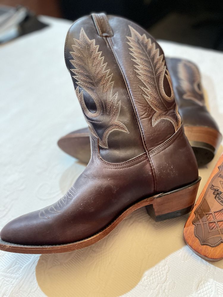 Американскі ковбойскі чоботи оригінал! Boulet Cowboy Handcrafted Шкіра