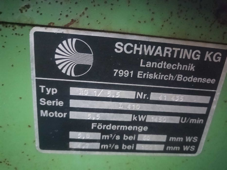 wentylator silosu dmuchawa suszarni przewietrzania dyni kukurydzy piec