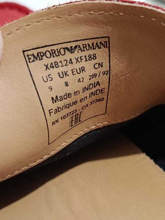 Emporio Armani мокасини, код 105121 розмір 9/42