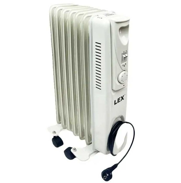 Масляний обігрівач 1500Вт LEX LXHY-15G1 економний оливний нагрівач