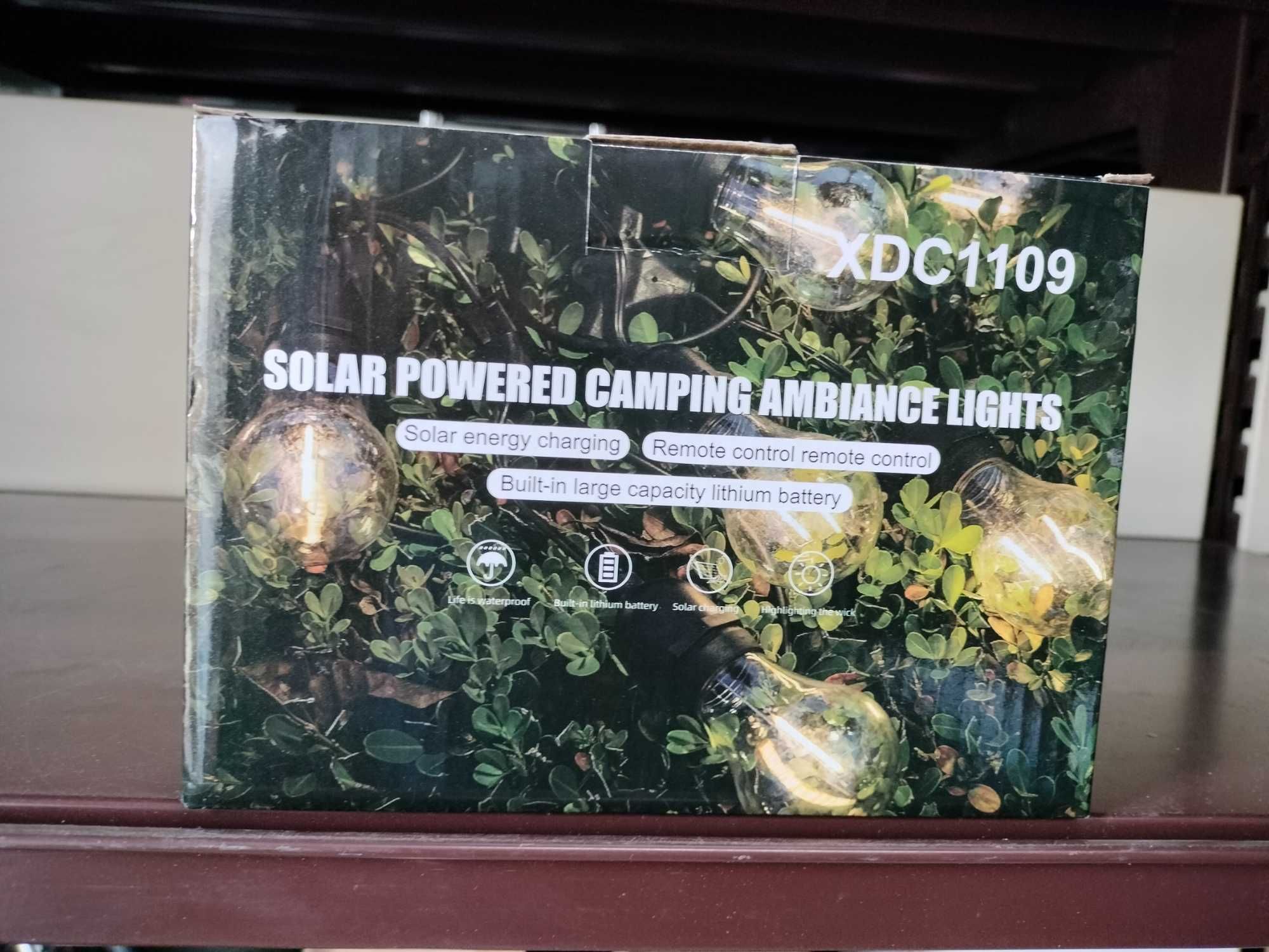 LAMPKI SOLARNE ogrodowe kempingowe ŻARÓWKI na słońce girlanda