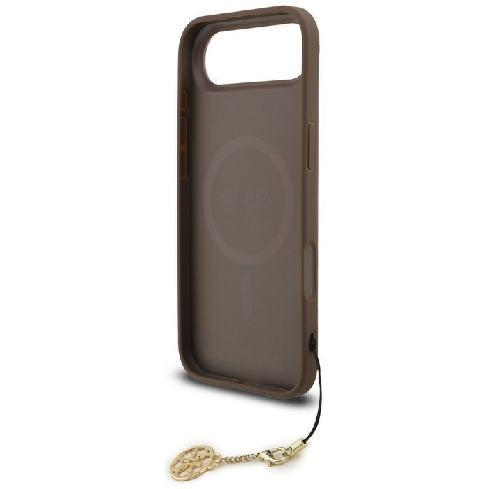 Etui GUESS 4G Charms Collection MagSafe do Iphone 17 Air brązowy