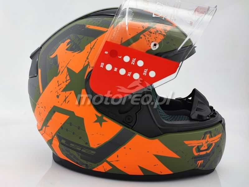 WYPRZEDAŻ Kask Integralny LS2 FF353 Rapid THUNDERBIRDS Orange