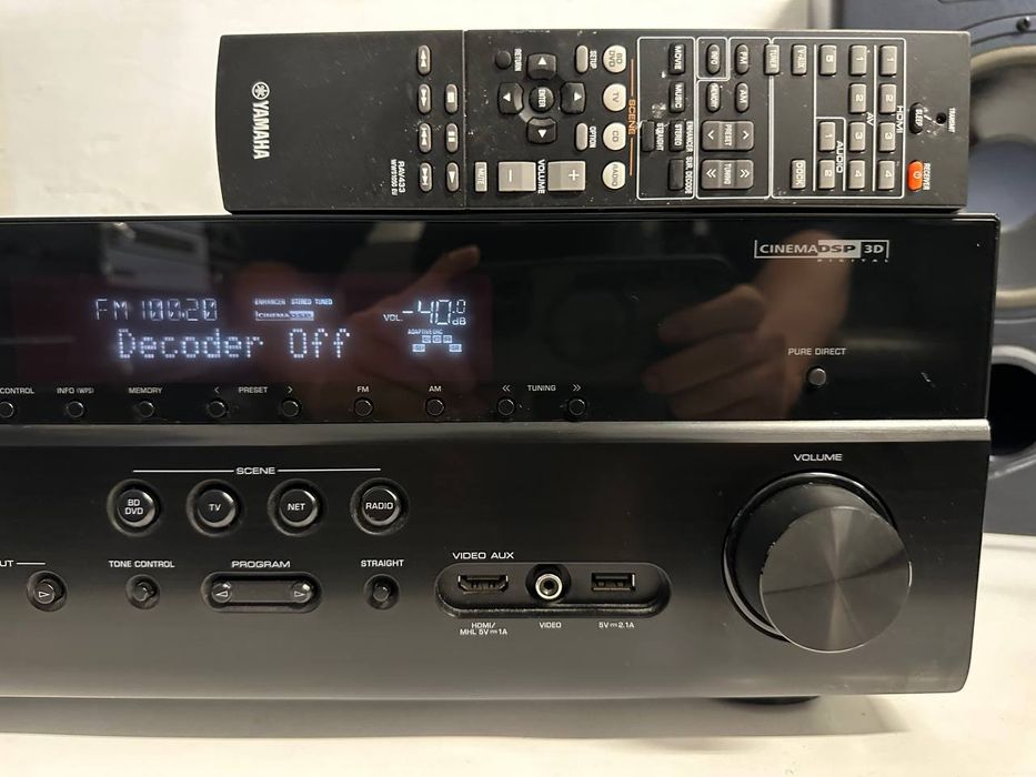 7.2 Amplituner Yamaha RX-V677, HDMI, Wi-Fi i LAN, 4K, 7*150Watt, AirPl