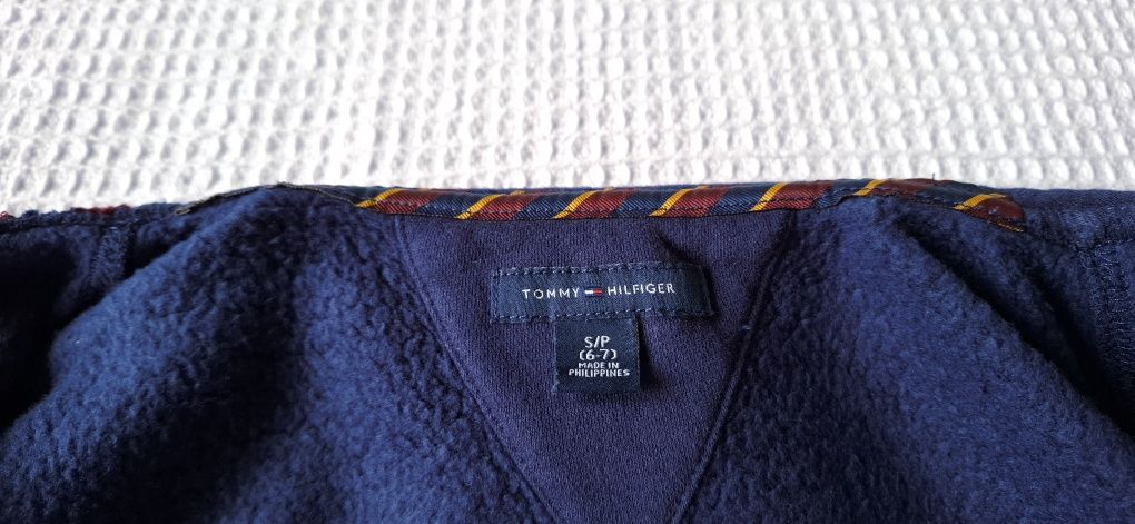 Tommy Hilfiger, bluza rozpinana, marynarka dresowa, roz. 116/122cm