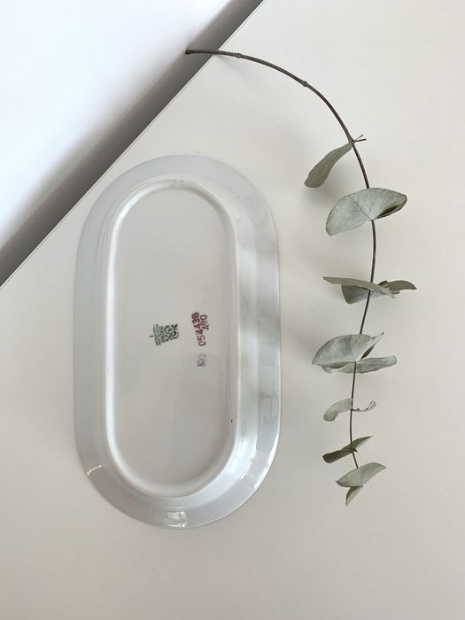 Półmisek do serwowania, patera w róże Włocławek, ceramika Vintage