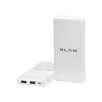 Powerbank 20000Mah 2Xusb Biały Blow