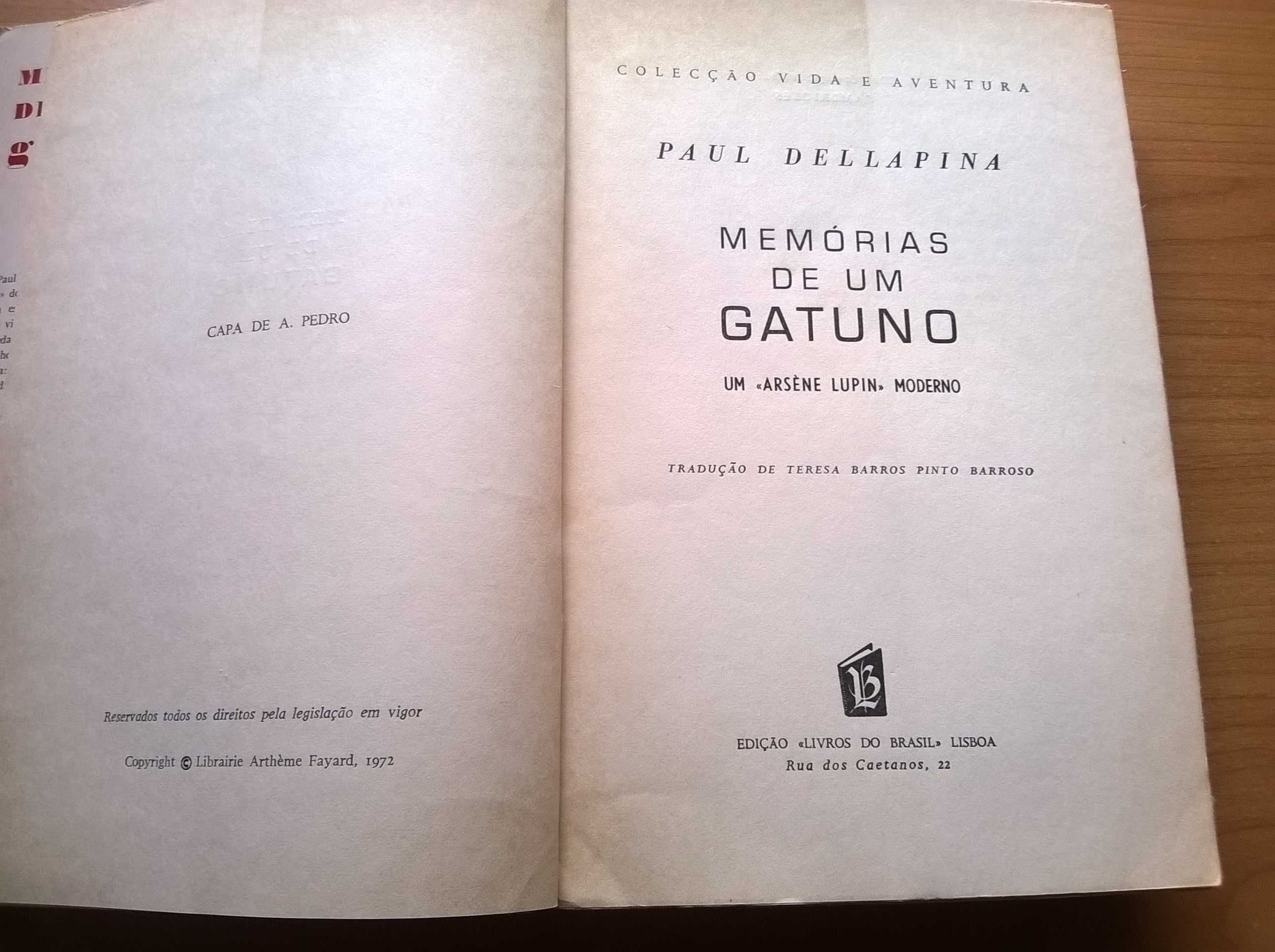 Memórias de um Gatuno - Paul Dellapina (Um Arsene Lupin Moderno)