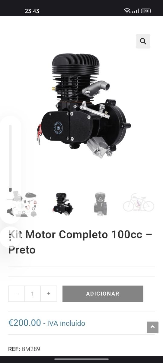 Bicimoto 100CC 3cv TOP