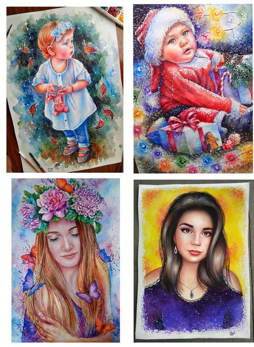 Портрет по фото на замовлення заказ картина малюнок рисунок карандаш