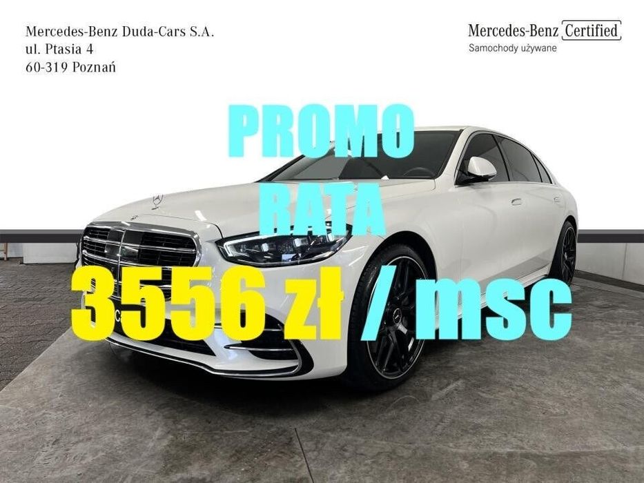 Mercedes-Benz Klasa S S400d 4MATIC LED AMG Distronic Kam360 SkrętnaOś PakietPamięci FV23%