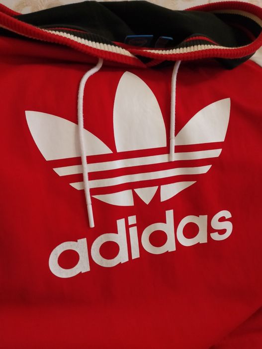 Реглан, кофта с капюшоном adidas!