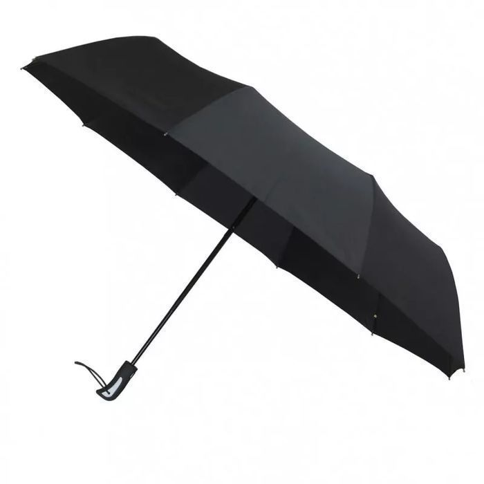 Automatyczny składany parasol męski duży czarny czarny