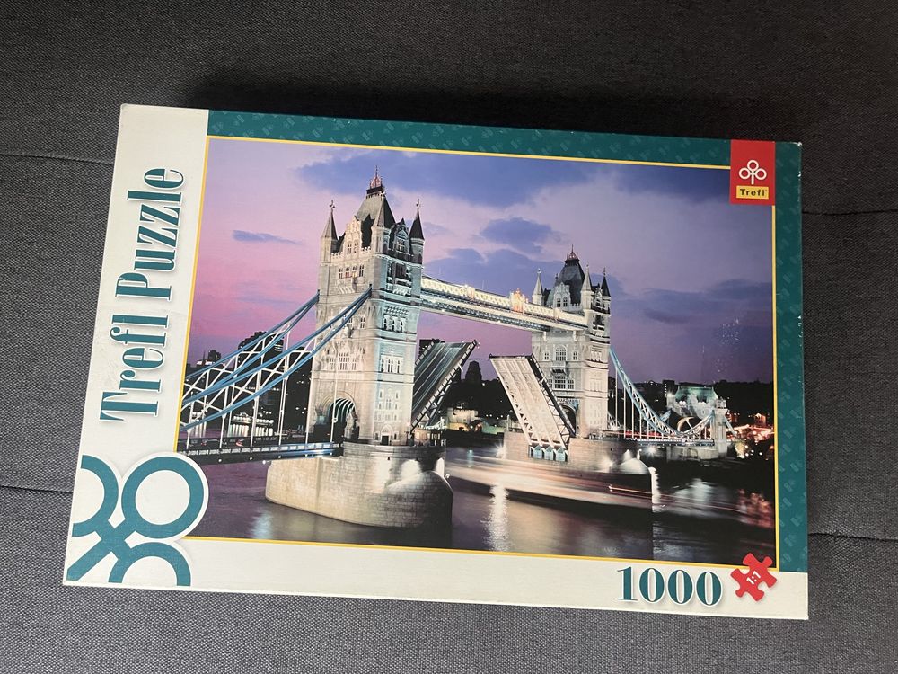 Puzzle Trefl 1000 kawałków Londyn Most super stan kompletne