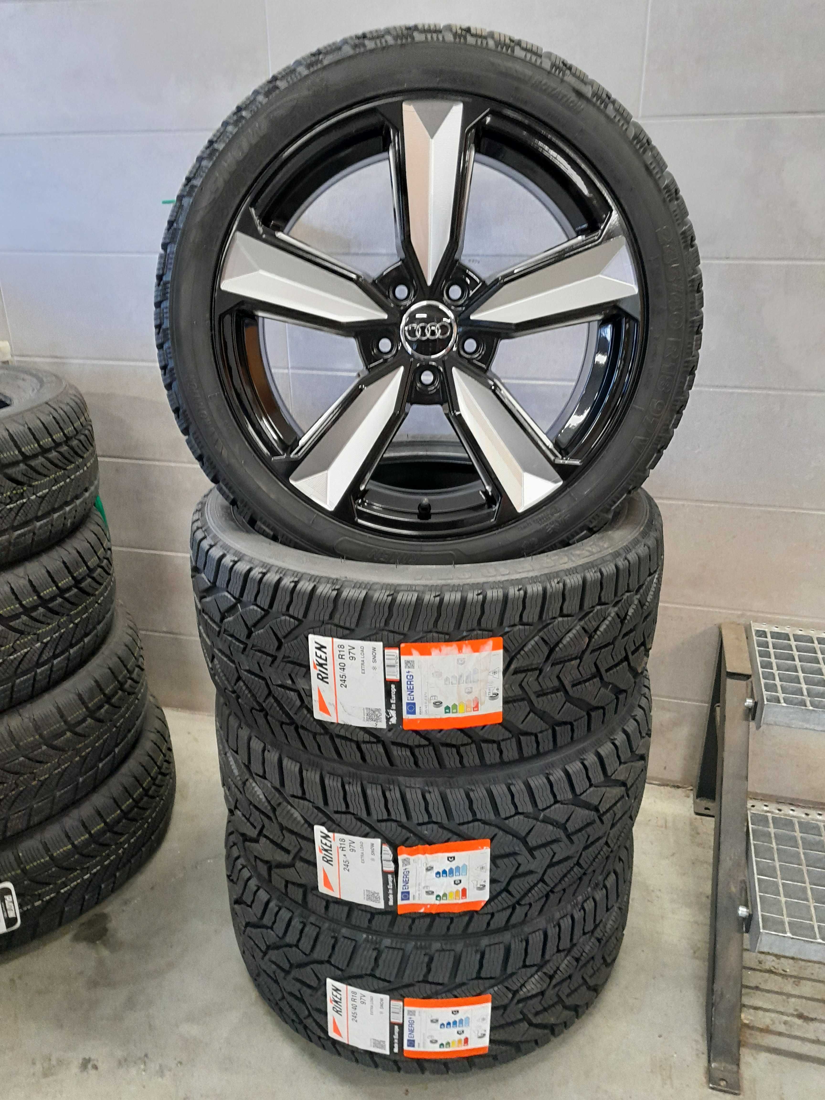 18" Nowe Koła Zimowe Audi A4 A5 5x112 Riken 245/40R18