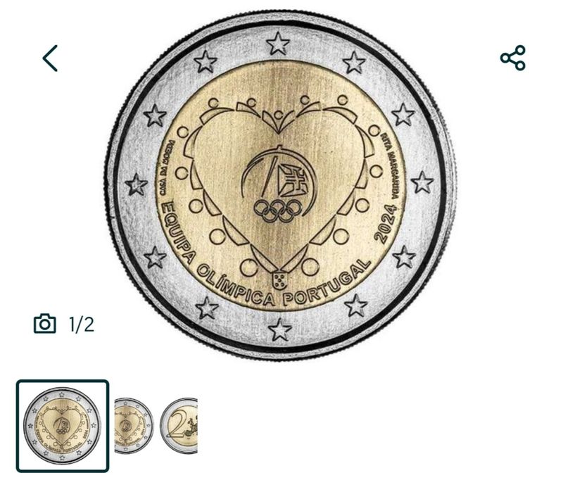 2€ Portugal jogos olímpicos