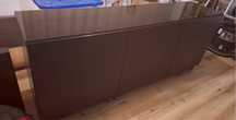 Aparador preto ikea com vidro