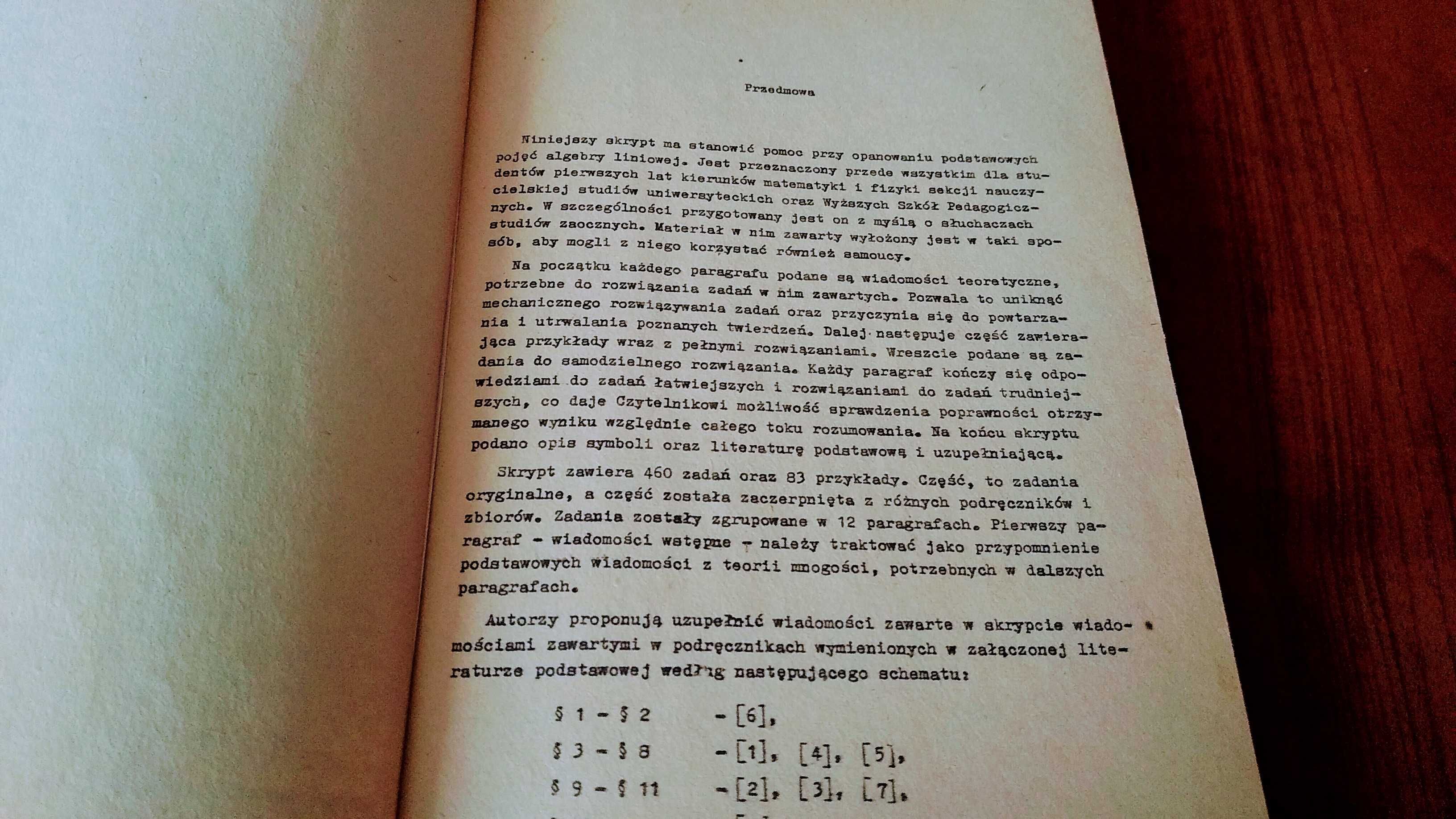 Przykłady i zadania z algebry liniowej Guściora Sadowski