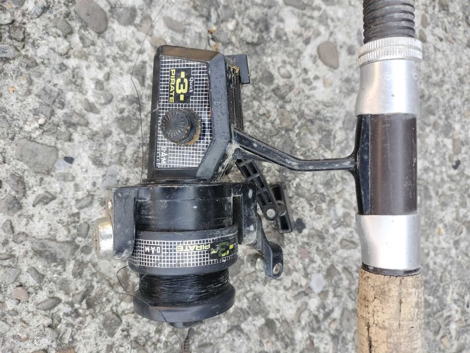 stara wędka z kołowrotkiem nr 1