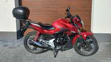 Honda CB125F 2016 r. 11 KM 125 cm3 przebieg 7600 km, prawo jaz. kat. B