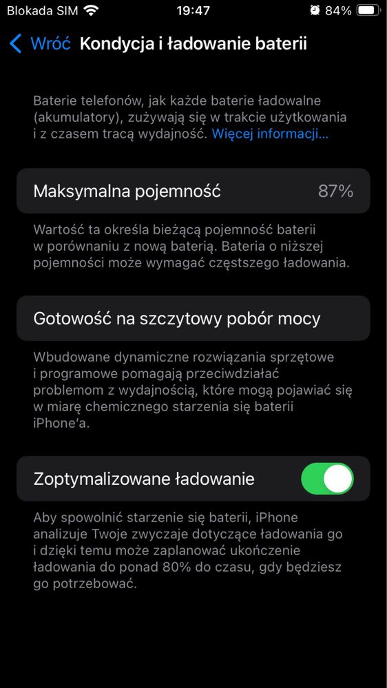 Iphone SE 2022 midnight