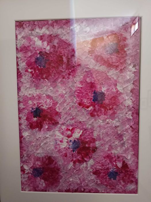 Moldura com quadro em acrílico