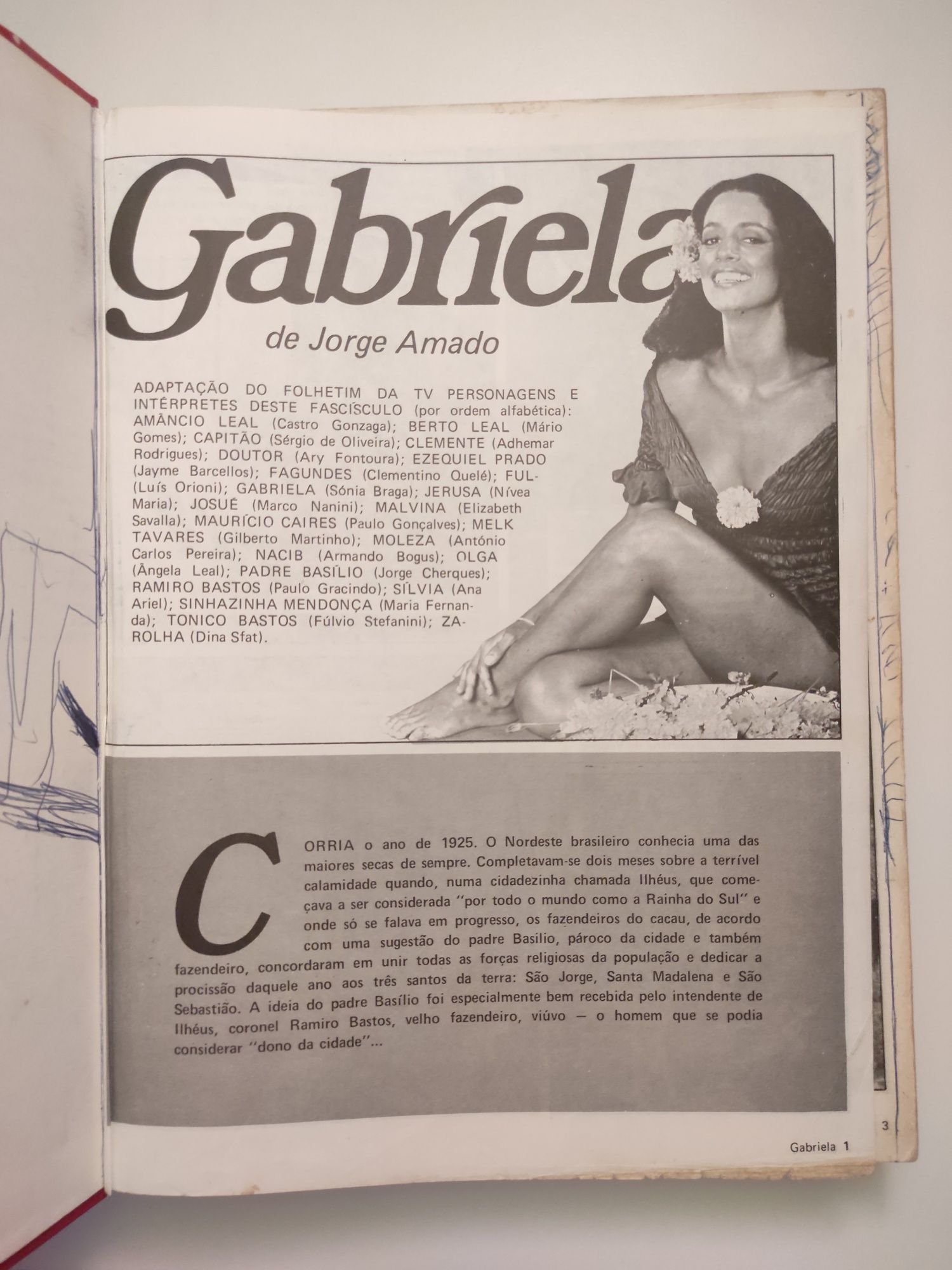 Livro "Gabriela" - fotonovela