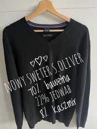 Nowy sweter s. Oliver L bawełna+jedwab+kaszmir